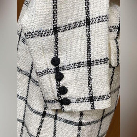 Self-Portrait Checkered Belted Minidress size 6 - Picture 11 of 13